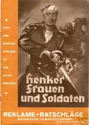 German Films Dot Net – Film Posters :: Henker – Frauen – Soldaten